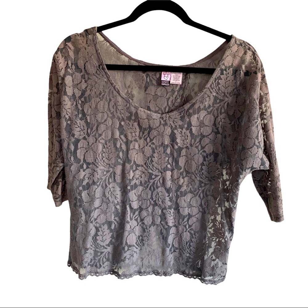 Lacy crop top